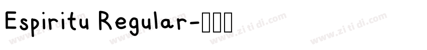 Espiritu Regular字体转换